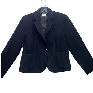 Harve Benard Blazer Womens 8 Wool Blend Preppy Academia Old Money Career